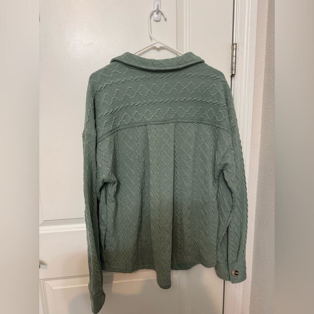 New In Women’s Cable Knit Shacket - Picture 5 of 6